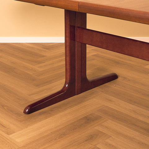 Skovby Mahogany Dining Table on Sled Feet