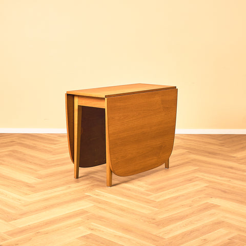 Swedish (Klaffbord) dining table in teak and beech