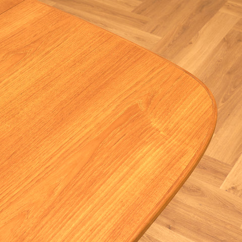 Swedish (Klaffbord) dining table in teak and beech