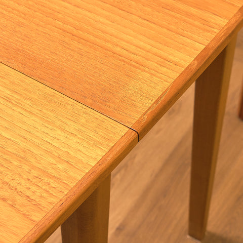 Swedish (Klaffbord) dining table in teak and beech