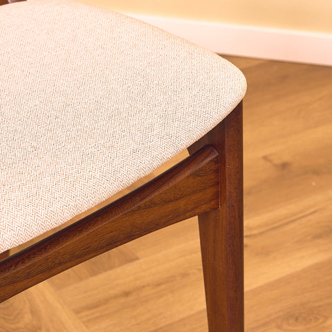 Danish set of 6 dining chairs in solid teak