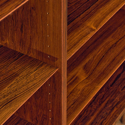 Danish bookshelf in Santos rosewood by Poul Hundevad for Poul Hundevad and Co.