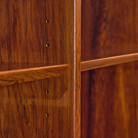 Danish bookshelf in Santos rosewood by Poul Hundevad for Poul Hundevad and Co.