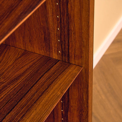 Danish bookshelf in Santos rosewood by Poul Hundevad for Poul Hundevad and Co.