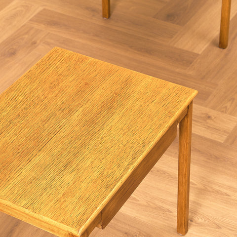 Swedish bedside tables in oak