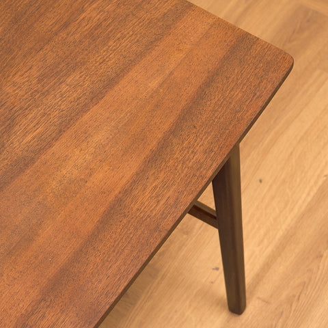 Swedish side table in teak and beech