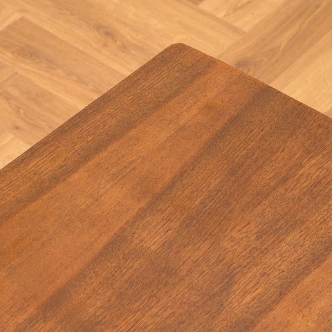 Swedish side table in teak and beech