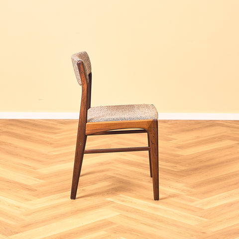 Danish dining chairs in solid Santos rosewood by N&K Bungaard Rasmussen for Thorsø Møbelfabrik