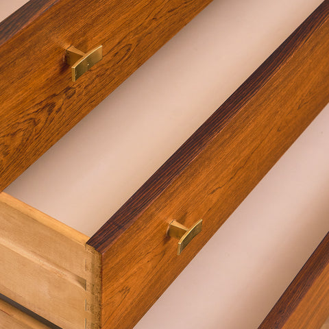 Swedish chest of drawers in Santos rosewood, model 'Excelent' by IKEA