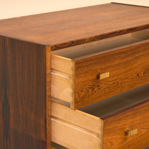 Swedish chest of drawers in Santos rosewood, model 'Excelent' by IKEA