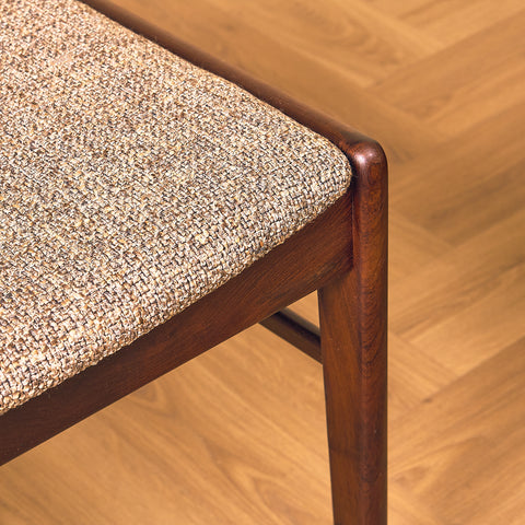 Danish dining chairs in solid Santos rosewood by N&K Bungaard Rasmussen for Thorsø Møbelfabrik