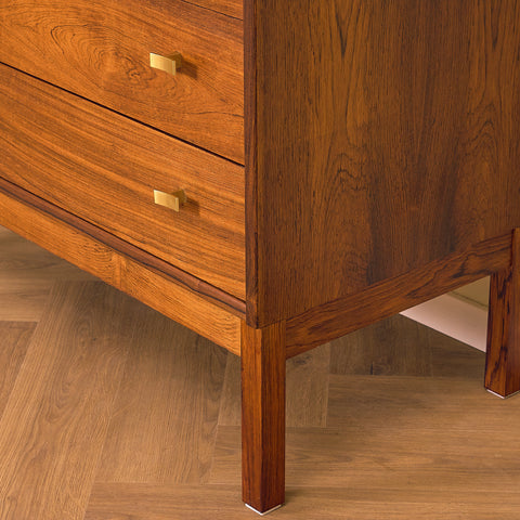Swedish chest of drawers in Santos rosewood, model 'Excelent' by IKEA