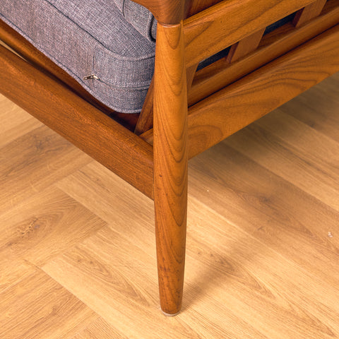 Swedish armchair "Kolding" in solid walnut by Erik Wörtz for IKEA