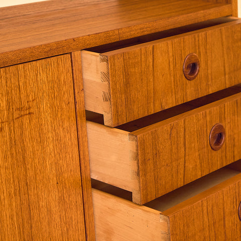 Swedish bookshelf in teak