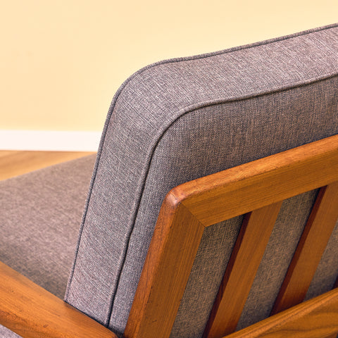 Swedish armchair "Kolding" in solid walnut by Erik Wörtz for IKEA