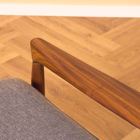 Swedish armchair "Kolding" in solid walnut by Erik Wörtz for IKEA
