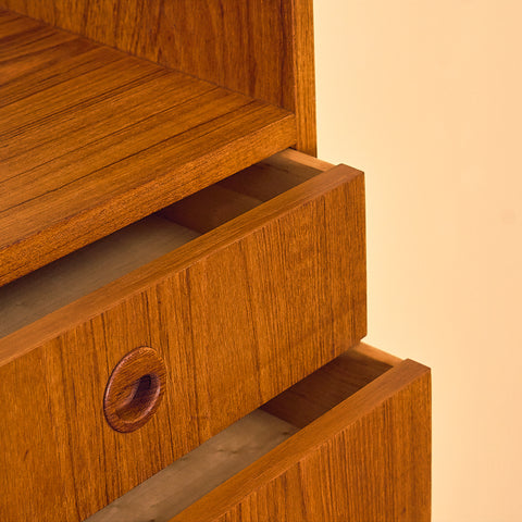 Swedish bookshelf in teak