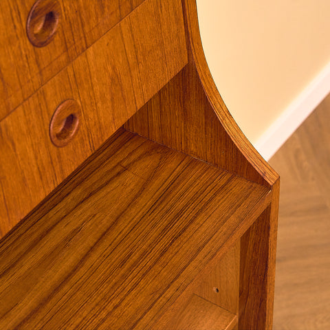 Swedish bookshelf in teak