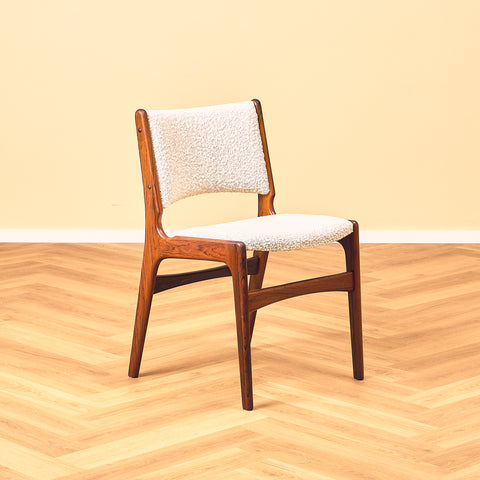 Danish dining chairs in Santos rosewood by Erik Buch for Anderstrup Møbelfabrik, model 89