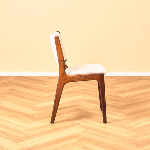 Danish dining chairs in Santos rosewood by Erik Buch for Anderstrup Møbelfabrik, model 89