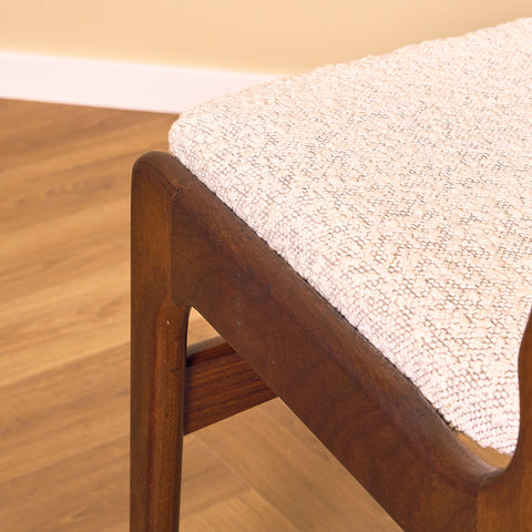 Danish dining chairs in walnut by Erik Buch for Anderstrup Møbelfabrik, model 89