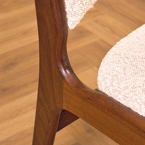 Danish dining chairs in walnut by Erik Buch for Anderstrup Møbelfabrik, model 89