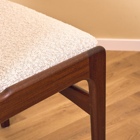 Danish dining chairs in walnut by Erik Buch for Anderstrup Møbelfabrik, model 89