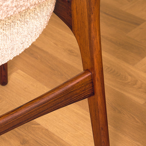 Danish dining chairs in Santos rosewood by Erik Buch for Anderstrup Møbelfabrik, model 89
