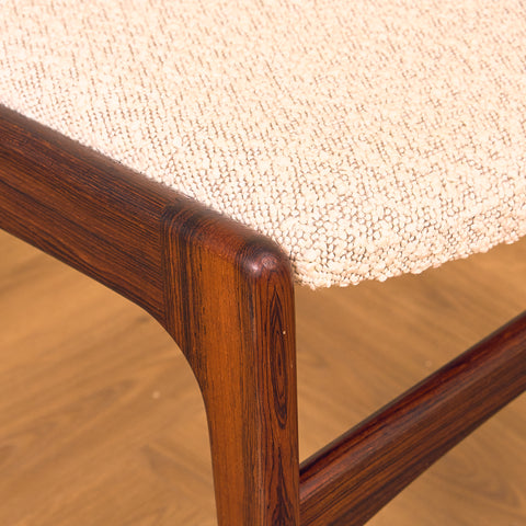 Danish dining chairs in Santos rosewood by Erik Buch for Anderstrup Møbelfabrik, model 89