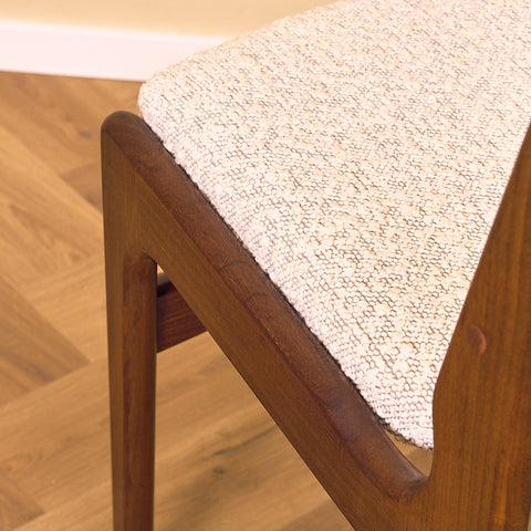 Danish dining chairs in walnut by Erik Buch for Anderstrup Møbelfabrik, model 89