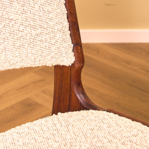 Danish dining chairs in Santos rosewood by Erik Buch for Anderstrup Møbelfabrik, model 89