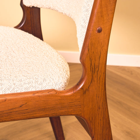 Danish dining chairs in Santos rosewood by Erik Buch for Anderstrup Møbelfabrik, model 89