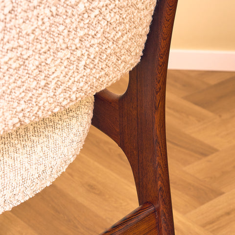 Danish dining chairs in Santos rosewood by Erik Buch for Anderstrup Møbelfabrik, model 89