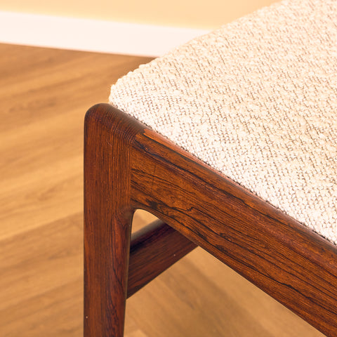 Danish dining chairs in Santos rosewood by Erik Buch for Anderstrup Møbelfabrik, model 89