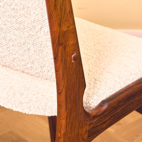 Danish dining chairs in Santos rosewood by Erik Buch for Anderstrup Møbelfabrik, model 89