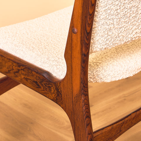 Danish dining chairs in Santos rosewood by Erik Buch for Anderstrup Møbelfabrik, model 89