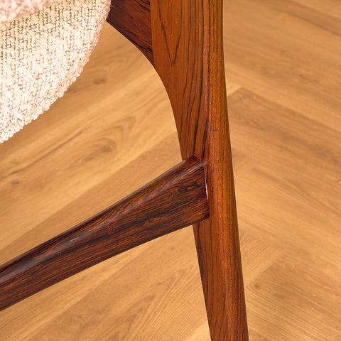 Danish dining chairs in Santos rosewood by Erik Buch for Anderstrup Møbelfabrik, model 89