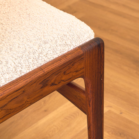 Danish dining chairs in Santos rosewood by Erik Buch for Anderstrup Møbelfabrik, model 89