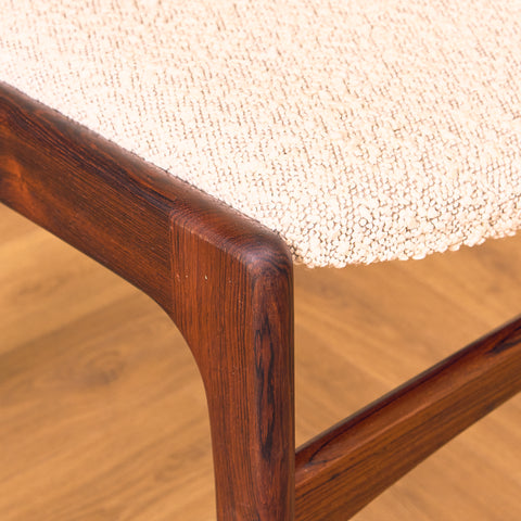 Danish dining chairs in Santos rosewood by Erik Buch for Anderstrup Møbelfabrik, model 89