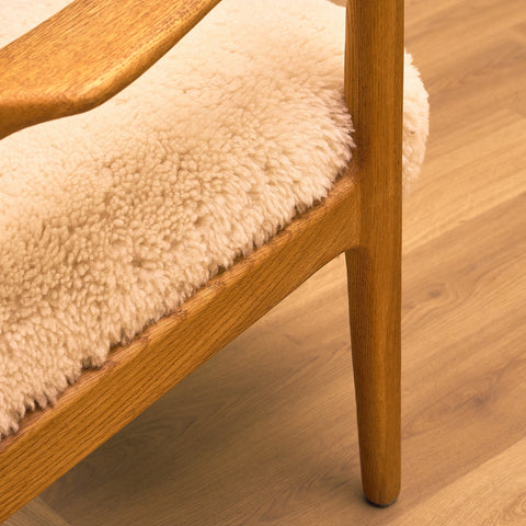 Swedish armchair in oak, model 'Domus' by Inge Andersson for Bröderna Andersson