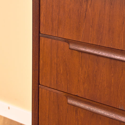 Danish chest of drawers in teak