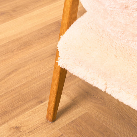 Swedish armchair in oak, model 'Domus' by Inge Andersson for Bröderna Andersson