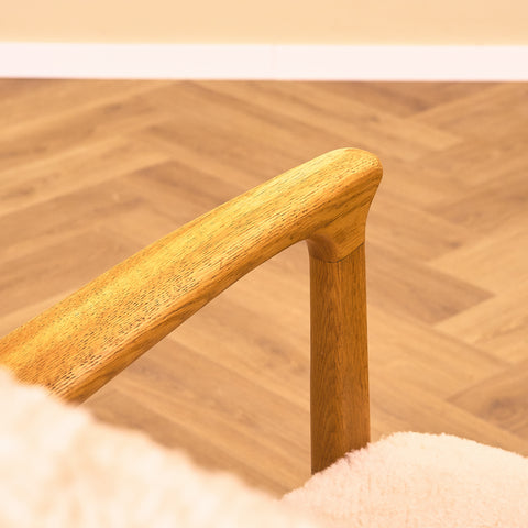 Swedish armchair in oak, model 'Domus' by Inge Andersson for Bröderna Andersson