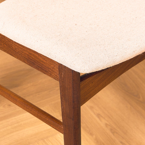 Danish dining chairs in teak and walnut by Findahl
