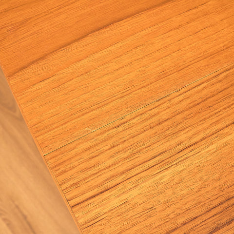 Swedish square dining table in teak and oak by AB Möbelfabriken Linden