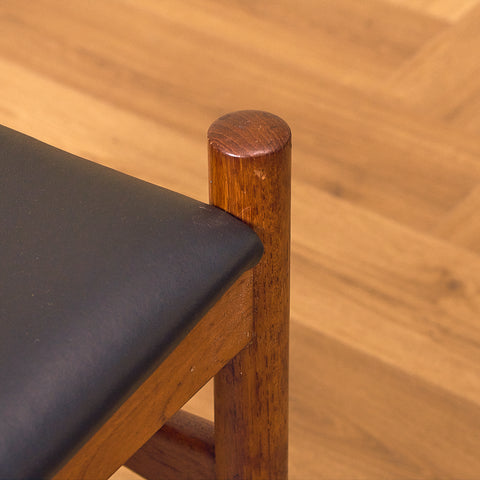 Danish stool in teak by Spottrup Møbler