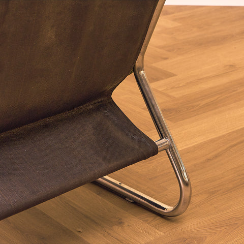 Mid-century armchair in chrome by Peter Hoyte