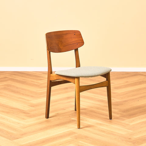 Danish dining chairs in teak & oak by Farstrup