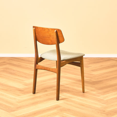 Danish dining chairs in teak & oak by Farstrup