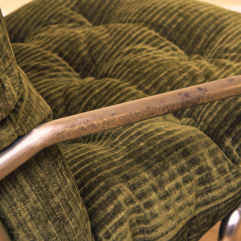 Mid-century armchair in chrome by Peter Hoyte